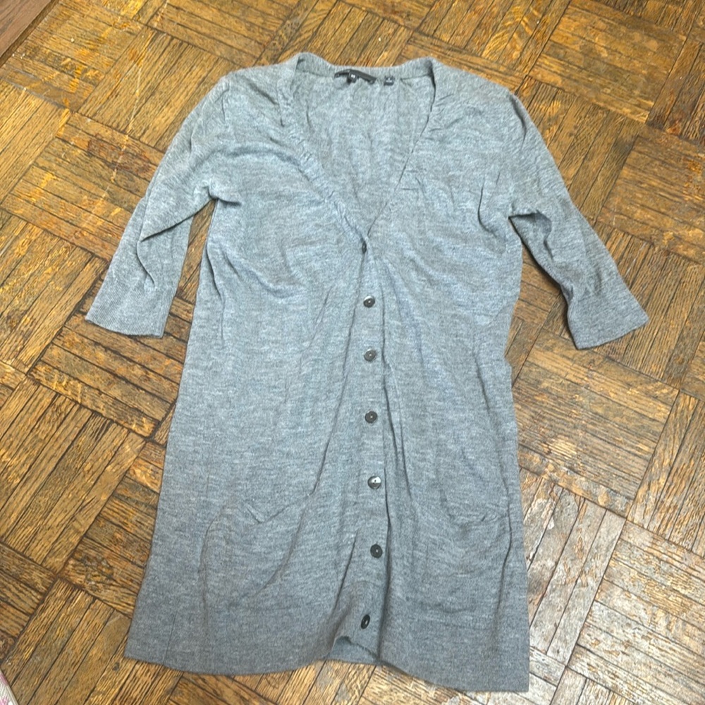 Vince 100% Cashmere Half Sleeve Cardigan